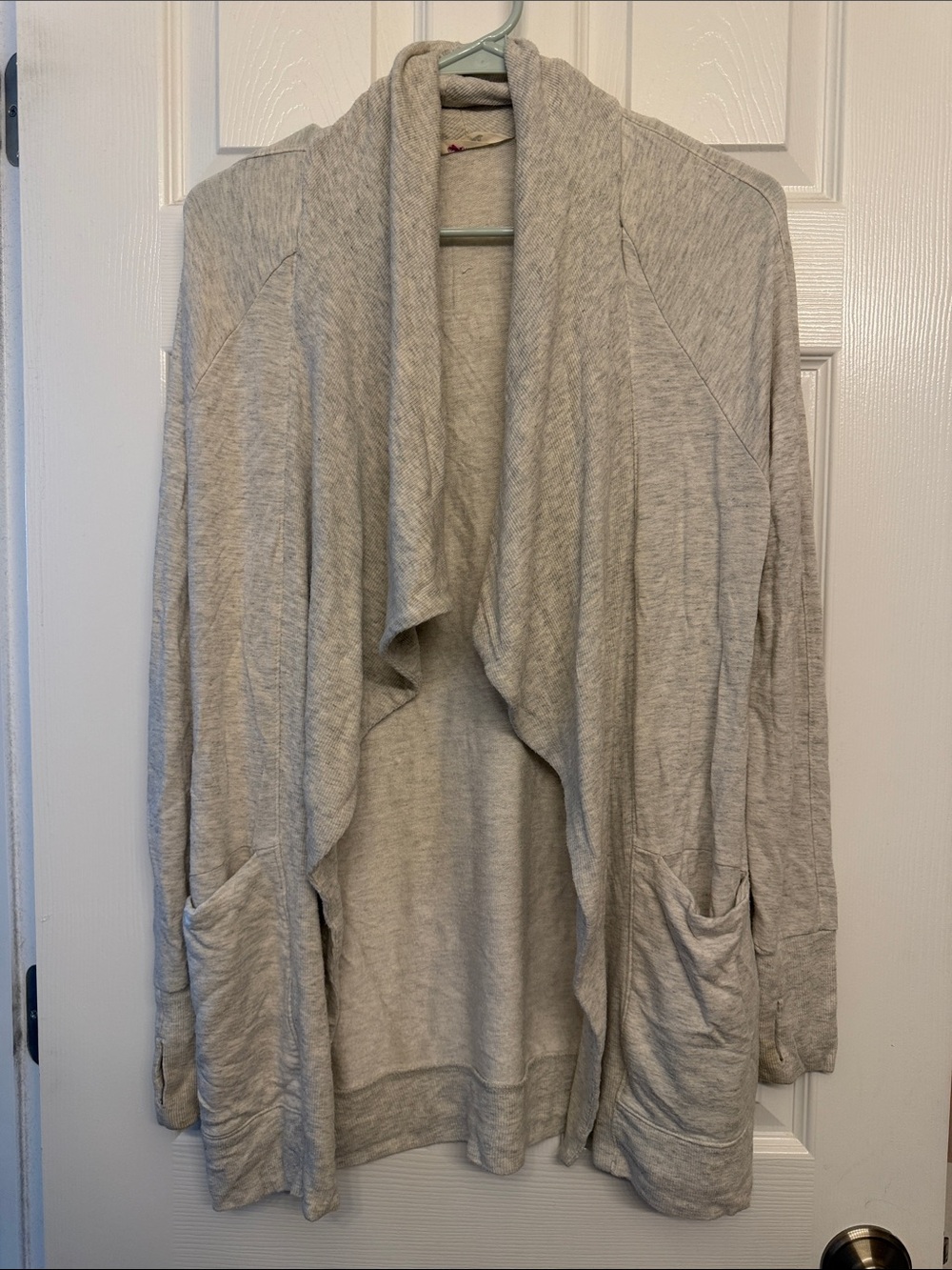 Athleta Light Gray Open-Front Women's Cardigan Wrap